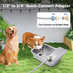 Homsky dispensador de agua para perros en montaje de pared, instalación segura