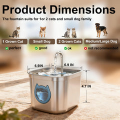 Homtyler sistema filtracion tres etapas para agua mas fresca para tu mascota