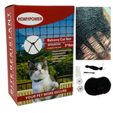 HOMYPOWER red de balcón para gatos, malla reforzada que ofrece seguridad exterior