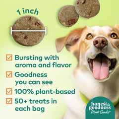 Honest to Goodness Mellow Belly, bolsa abierta, sabor y placer diario para perros.