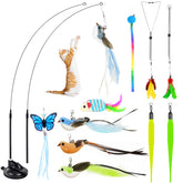 Juguetes HONGDDY con aves realistas para gatos, estimulan la caza y la curiosidad