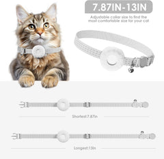 Rastreador para gatos HONGTOP H con hebilla elástica de seguridad para libertad segura.