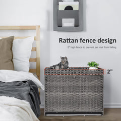 Honiakaka casa-gato-rattan-bohemio, estilo cálido para interior o balcón
