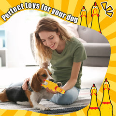 Honoson pollo de goma, al apretarlo genera sonidos divertidos para juego interactivo