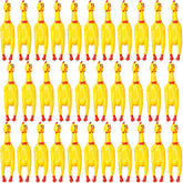 Honoson pollo de goma 12'' amarillo, juguete duradero para perros en casa