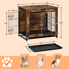 HOOBRO caja perro mueble bandeja salida deslizable facilita la limpieza