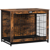 HOOBRO caja para perros, frente con puertas dobles, acceso cómodo para mascotas.