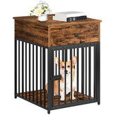 HOOBRO jaula-mueble para perro, refugio seguro de madera para casa