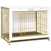 HOOBRO jaula para perro, frente, acceso cómodo y estilo de mueble.
