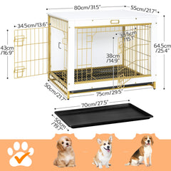 HOOBRO jaula para perro, interior espacioso para perros medianos.