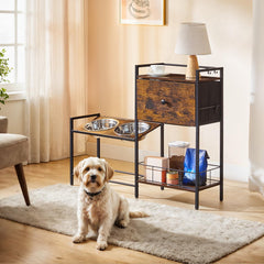 HOOBRO soporte de plato elevado con diseño rústico y estable.