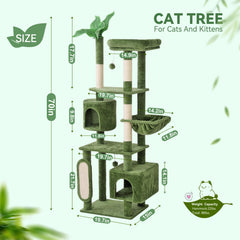 HOOPET arbol-gatos-70 pulgadas hamaca suspendida para relajación y siestas cómodas