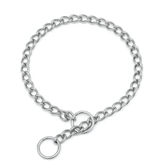 Hotlion collar de perro en acero inoxidable con ajuste cómodo para paseos