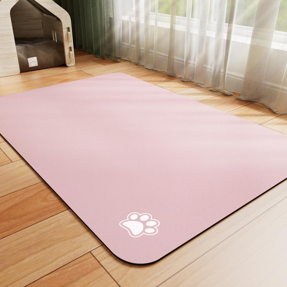 HotLive Alfombrilla para mascotas absorbe agua y residuos, manteniendo el área limpia.