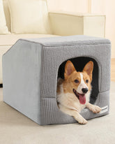 Hovicaed casa interior para perros extragrande, espacio privado y cómodo para dormir.