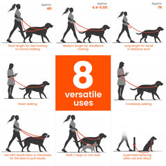 HOWGO correa longitud ajustable de 1,3 a 2,2 m para manejo flexible