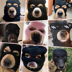 Gorro de punto para orejas de perro en rosa, agrega calidez suave y comodidad.