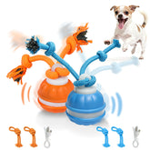Bola interactiva HPCDXBP con rueda para mantener activo al perro.