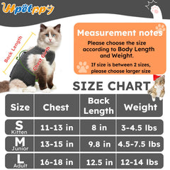 Hpetppy camiseta de recuperación para gato, ajuste de cuello suave para comodidad prolongada.
