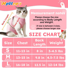 Hpetppy Cat Recovery Suit con material transpirable para mayor comodidad durante la recuperación