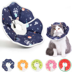 Collar Hpetppy en forma de rosquilla para gato, protección suave tras cirugía.