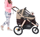 HPZ Pet Rover Run con ruedas de goma aireadas para paseos suaves.