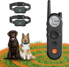 Htcuto X3: cerca inalámbrica para dos perros, perímetro seguro sin cercas.