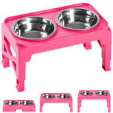 Hubulk tazones elevados para perros con tres alturas, comodidad ergonómica para comer
