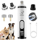 huefain groom pro con luz LED ilumina la uña para un limado preciso.