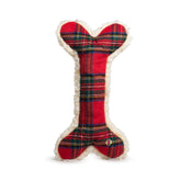 HuggleHounds hueso de peluche Tartan Tidings de 12 pulgadas para juegos y abrazos