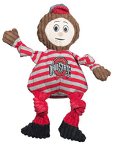 Juguete Knottie HuggleHounds Brutus Buckeye, peluche duradero para perros activos