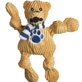 HuggleHounds Knottie León Nittany, juguete suave y duradero para perros de todos los tamaños.