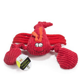 Juguete Knottie McCracken Lobsta grande de HuggleHounds, atractivo y durable para perros grandes.