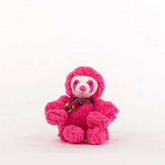 HuggleHounds Knottie SEB Sloth, enfoque en la cabeza, ideal para mimos suaves.