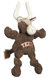 HuggleHounds Knottie Texas Longhorn: juguete peluche con chirridos para perros