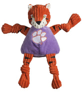 Juguete HuggleHounds Knottie Tigre Clemson licenciado, duradero para perros de cualquier tamaño
