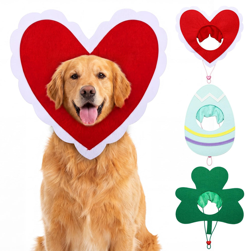 Peto Huhumy con diseño de corazón Valentín, ideal para fotos festivas con tu perro.