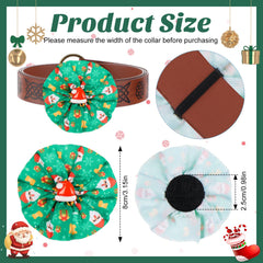 Huhumy lazos navideños para collar árbol: realce festivo para tu mascota