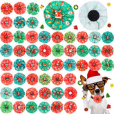 Huhumy lazos navideños para collar con motivo Santa: estilo festivo para tu mascota