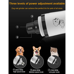 Control de velocidad triple de Huiteng XR para uñas de distintos grosores.