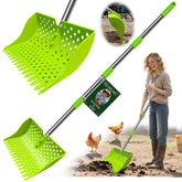 Humumu 2 en 1 frente del producto, facilita limpieza rápida del gallinero.