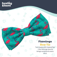 Corbatín flamenco ajustable de Huxley & Kent, se adapta a diferentes collares.