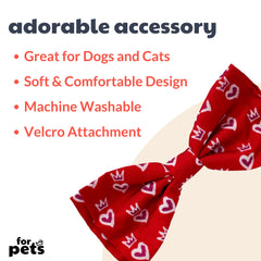 Pajarita Huxley & Kent con diseño Rey y Reina de Corazones para ocasiones especiales.