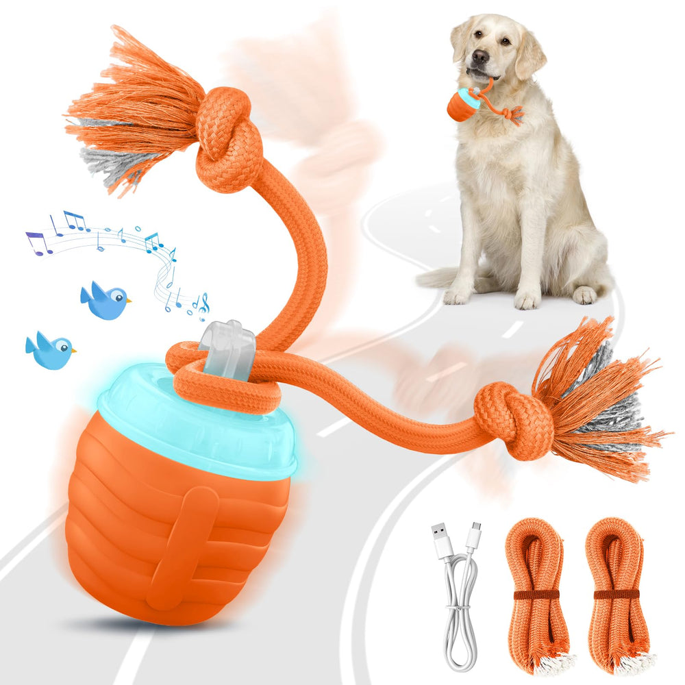 HVUATQ Pelota interactiva para perros grandes, movimiento dinámico para ejercicio al aire libre.
