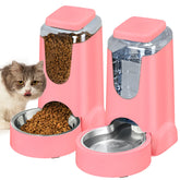 HWONMTE comedero automático para gatos y perros, gran capacidad para días sin rellenar.