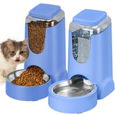 HWONMTE comedero automático para mascotas, azul zafiro, alimentacion continua en casa