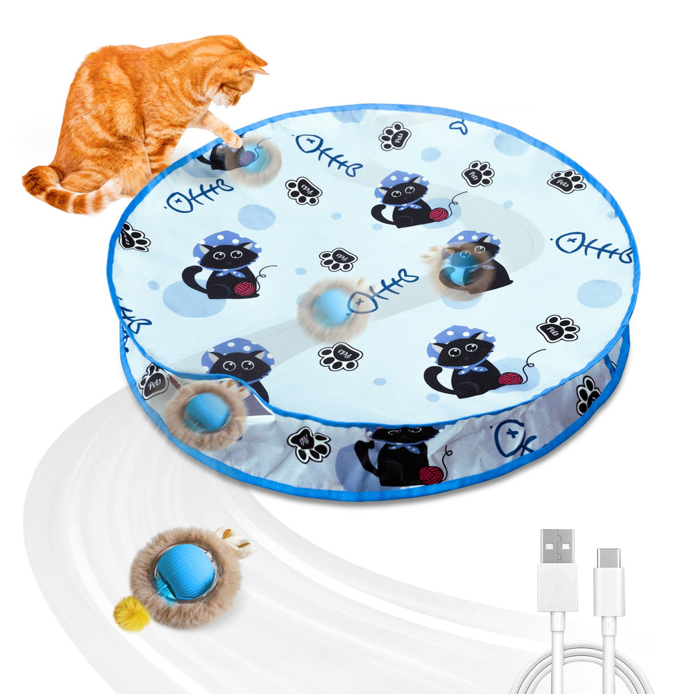 Hyfico bola interactiva para gatos con movimiento impredecible para mantenerlos activos.