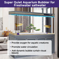 Hygger barra burbujas acuario aire ultra fino para mayor oxígeno disuelto.