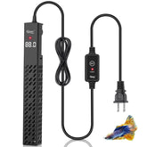 Calentador cerámico hygger con control exterior para ajustar la temperatura fácilmente.
