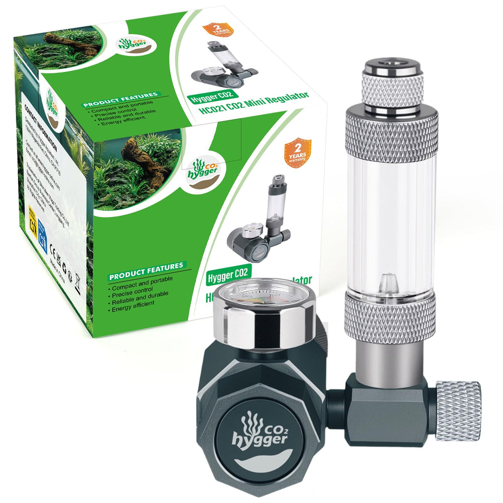 Regulador Hygger CO2 para acuario compacto desmontable, instalación rápida y estable